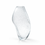 Vaso Alto Roca com bolhas Transparente