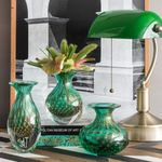Vaso Mini Médio Tela Verde com Ouro