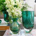 Vaso Mini Médio Tela Verde com Ouro