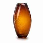 Vaso Alto Roca com bolhas Marrom