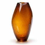 Vaso Alto Roca com bolhas Marrom