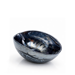 Bowl de Murano Preto e Prateado Yalos