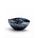 Bowl de Murano Preto e Prateado Yalos