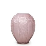 Vaso Decô Roxo Leitoso