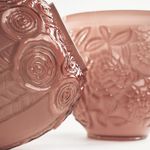 Vaso Decô Roxo Leitoso