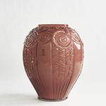 Vaso Decô Roxo Leitoso