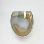 Centro de Mesa de Murano Fumê Espiral Branco Yalos