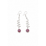 Brinco Espiral Rosa 