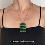 Pingente Hippie Verde Grande I