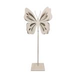 Peça Decorativa Borboleta Off White (27,5x13cm)