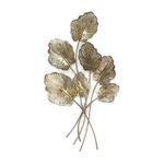 Esculturas de Parede Folhas Douradas