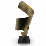 Escultura Vertical Metálica Espiral G