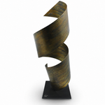 Escultura Vertical Metálica Espiral G