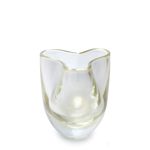 Vasinho Trevo 3 Transparente com Ouro