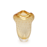 Vaso Oceano Mini 2 Tela Âmbar com Ouro