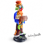 Palhaço com Sanfona de Murano