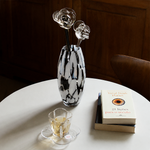 Vaso Oliva G Multicor Preto e Branco