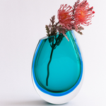 Vaso 210 MS Bicolor Verde com Água-marinha
