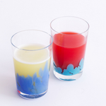 Copo Multicor Azul Leitoso