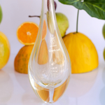 Gota Mini Alta Transparente com Ouro