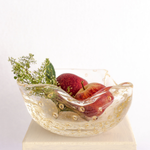 Bowl 2 Tela Transparente Com Ouro