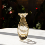 Vaso Mini Alto Tela Transparente com Ouro