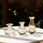 Vaso Mini Baixo Tela Transparente com Ouro