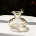 Vaso Mini Baixo Tela Transparente com Ouro