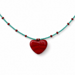 Colar Coração Vermelho