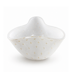 Vaso Trevo 3 Tela Branco com Ouro