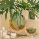 Vaso 96 MS Bicolor Verde com Âmbar