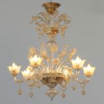 Lustre de Murano Âmbar Translúcido