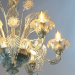 Lustre de Murano Cinza Translúcido