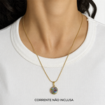 Pingente de Murano Dourado P 14mm
