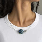 Colar Aura Trama Azul e Verde