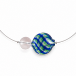 Colar Aura Trama Azul e Verde