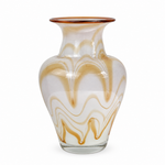 Vaso Leitoso com Aplicações Interna Âmbar