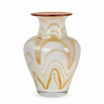 Vaso Leitoso com Aplicações Interna Âmbar