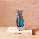 Vaso Mini Alto Hippie Azul e Verde