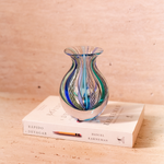 Vaso Mini Médio Hippie Azul e Verde
