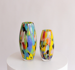 Par de Vasos Oliva G e P Multicor Colorido