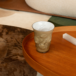 Vaso Pássaro Fumê Leitoso