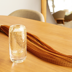 Vasinho Quadrado 2 Tela Transparente com Ouro