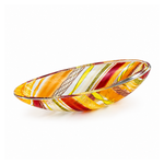 Canoa Pequena Hippie Vermelho, Laranja e Amarelo