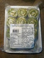 Rondeli Artesanal de Massa Verde com Queijo Minas e Cebolinha - 1 Kg