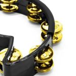 Pandeirola Torelli Policarbonato Preta com Clamp