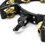 Pandeirola Torelli Policarbonato Preta com Clamp