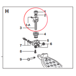Parafuso Conector Pearl Para Maquina De Chimbal H-1050