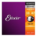 Encordoamento 10-47 Violão Elixir Nanoweb Aço 11002