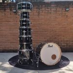 Bateria 22 Pearl Masters MCT MasterCast Black Silver Stripe